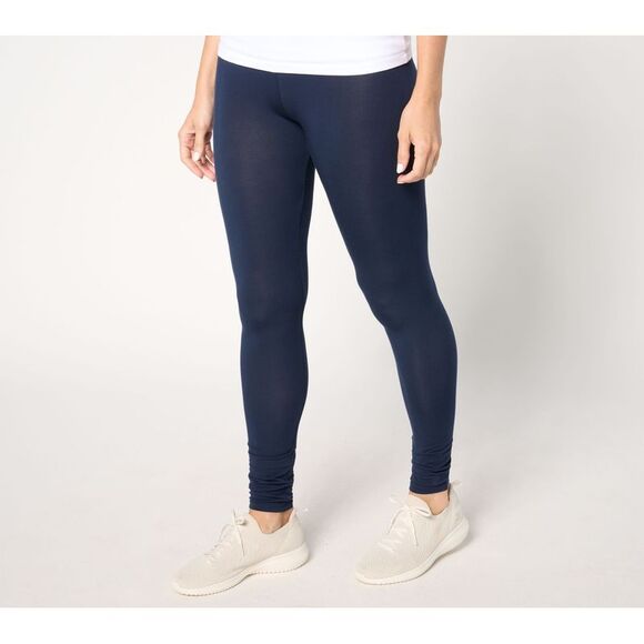Cuddl Duds Women's Pants Sz L Layers Softwear with Stretch Leggings Blue A656103 - Picture 1 of 4